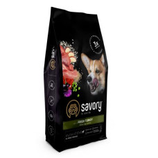 Сухий корм Savory All Breed для стерилізованих собак усіх порід, зі свіжою індичкою, 12 кг